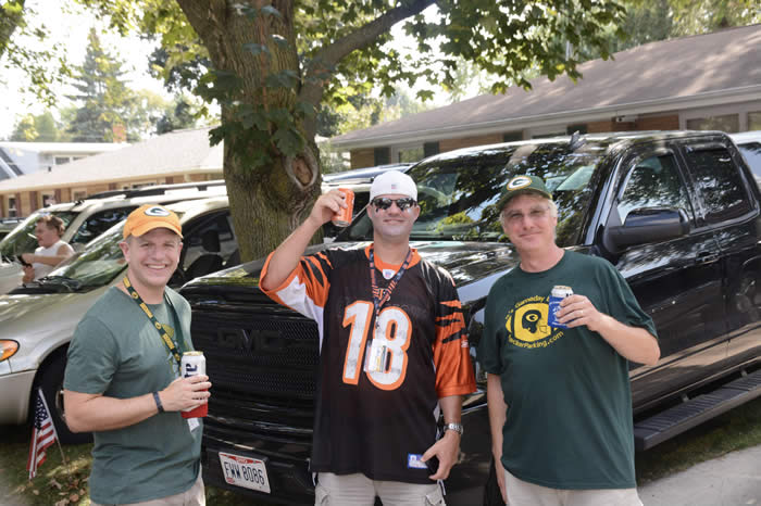 Fun time with visiting fans.