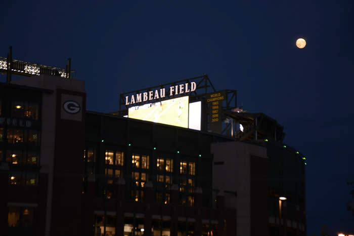 Lambeau Field view from Kroll's West