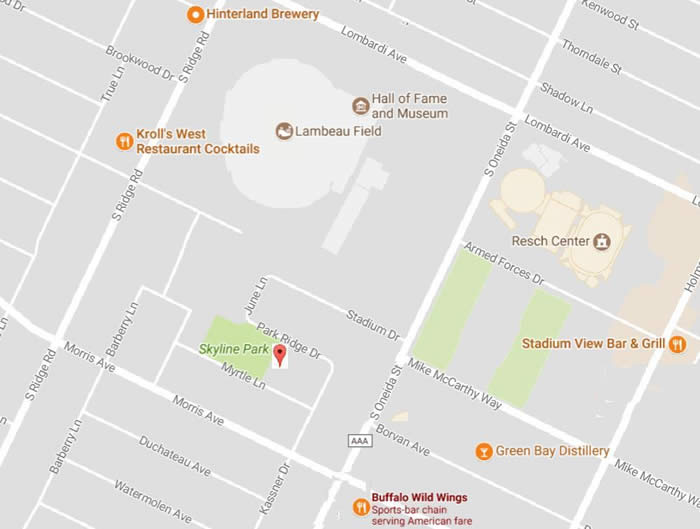 Packer Parking Map